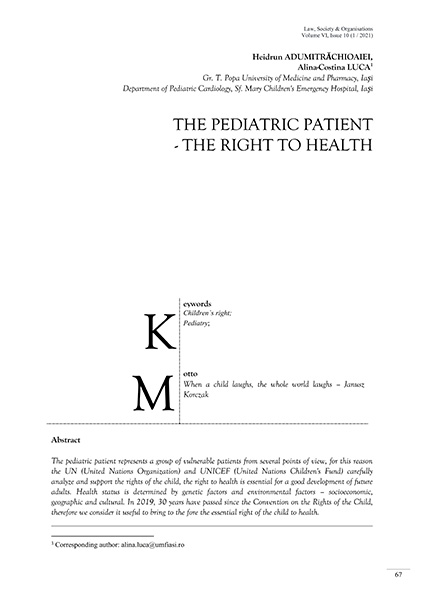 Volume VI, Law, Society & Organisations