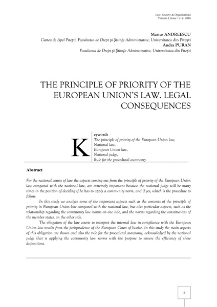 Volume I, Law, Society & Organisations