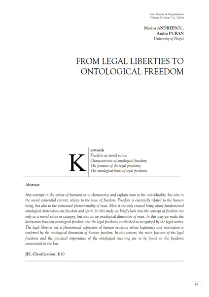 Volume IV, Law, Society & Organisations