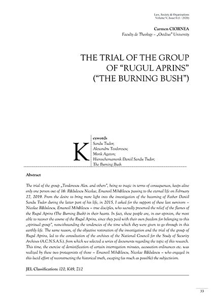 Volume V, Law, Society & Organisations