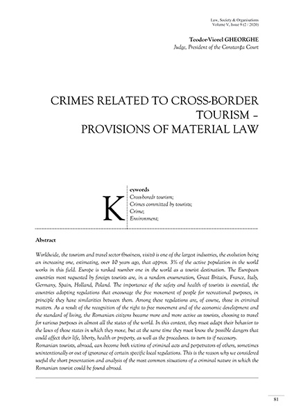 Volume V, Law, Society & Organisations